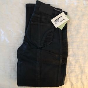 NEW WITH TAG: Pierre Balmain ribbed moto jeans